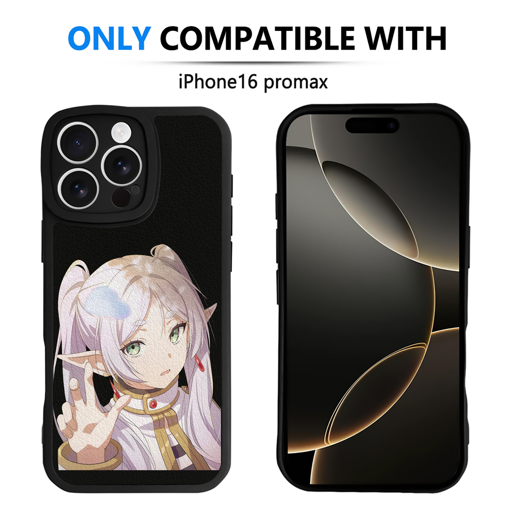 （画像用） 葬送のフリーレン Frieren 【iPhone 16シリーズ対応】シリコンスマホケース（レザー調） 材質：シリコン